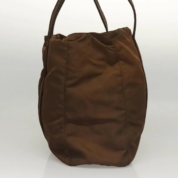 PRADA Tote Bag Nylon Brown Auth - Picture 5 of 16